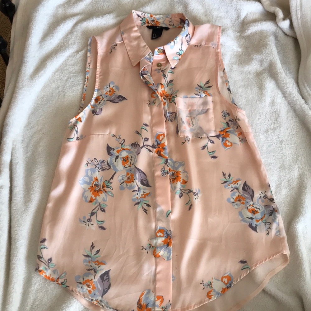 Pastel Pink floral Blouse🌸